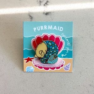 “Purrmaid” Mermaid Cat Enamel Pin